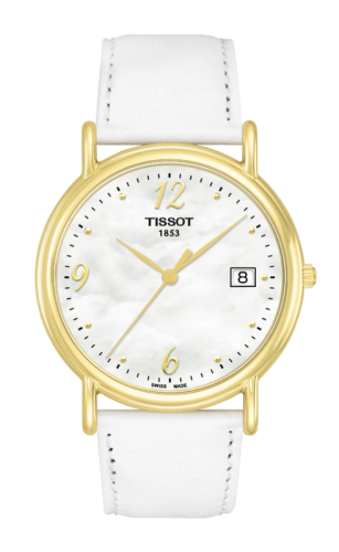 Tissot Carson Quartz 33.7 Yellow Gold / MOP / Strap